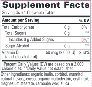 D3 Chocolate Chewable Tablets