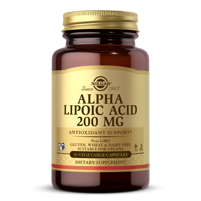 Alpha Lipoic Acid 200mg Vegetable Caps